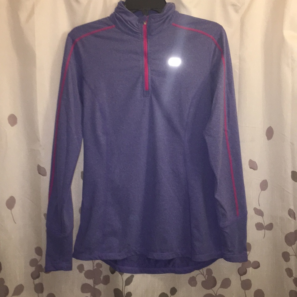 LN Marika Tek Dry-Wik Heathered Grey Shirt Size L